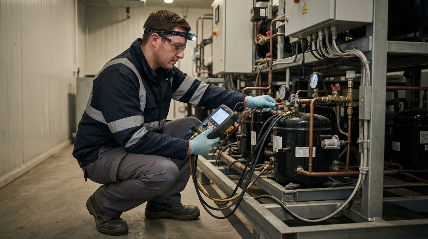 refrigeration engineer Measuring Seasonal COP