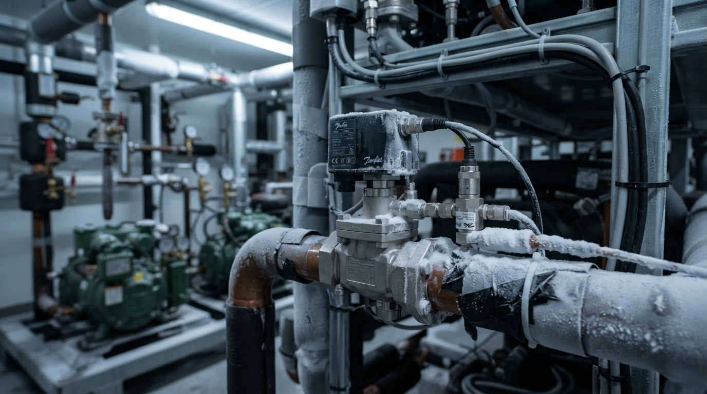 iced up pipework