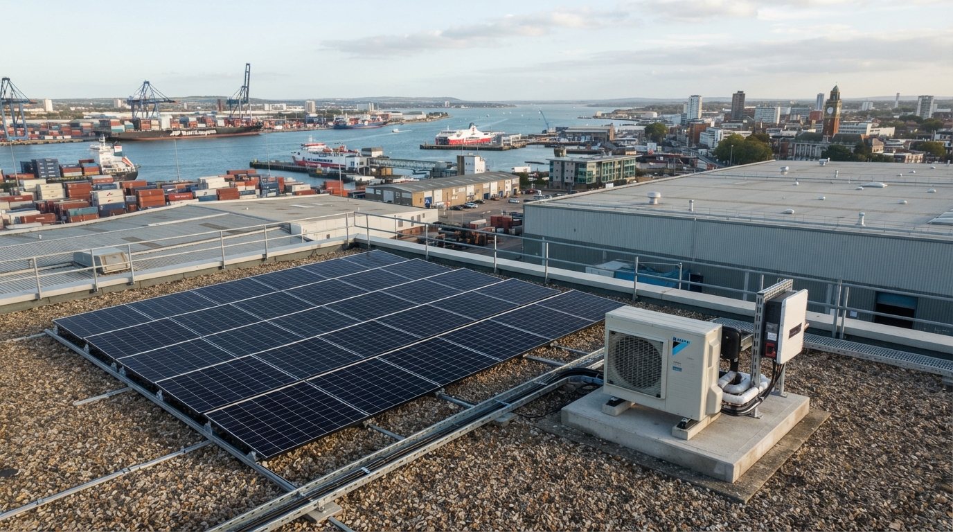 Hybrid Heat Pump & Solar PV Integration on a fooftop
